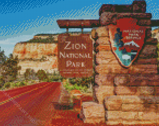 Zion National Park Landscape Diamond Paintings