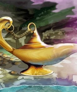 Aeshetic Genie Lamp Diamond Paintings