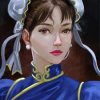 Aesthetic Chun Li Warrior Diamond Paintings