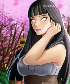 Aesthetic Hinata Hyuga Illustration Diamond Paintings