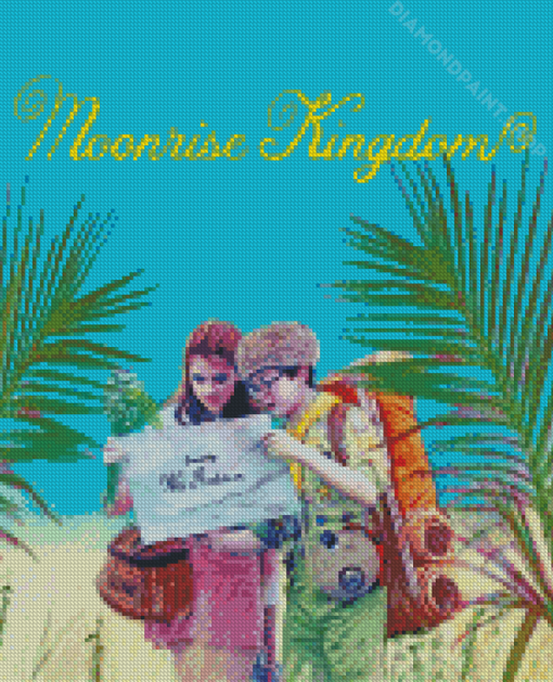 Aesthetic Moonrise Kingdom Poster Diamond Paintings