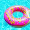 Aesthetic Pink Donut In Pool Diamond Paintings