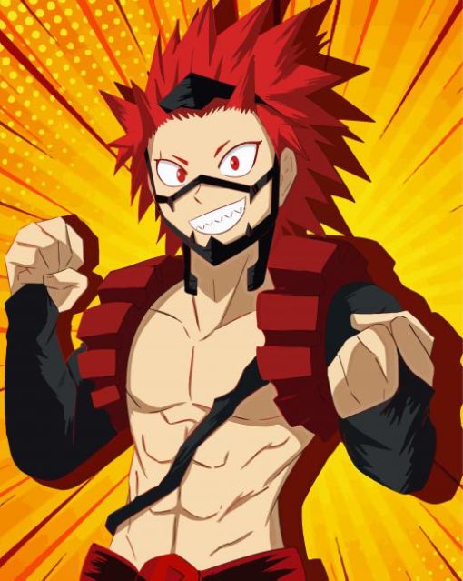 Aesthetic Red Riot Illustration Diamond Paintings