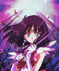 Aesthetic Sailor Saturn Diamond Paintings