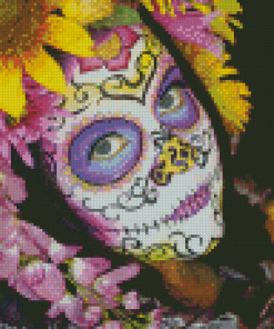 Aesthetic Sugar Skull Girl Diamond Paintings