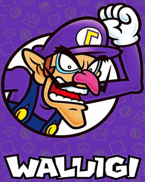 Aesthetic Waluigi Diamond Piantings