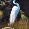 Aesthetic White Heron Bird Diamond Paintings