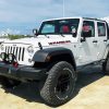 Aesthetic White Jeep Jku Diamond Piantings