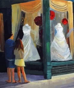 Aesthetic Dress Shop Illustration Diamond Paintings