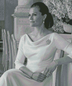 Black And White Crown Princess Victoria Diamond Piantings