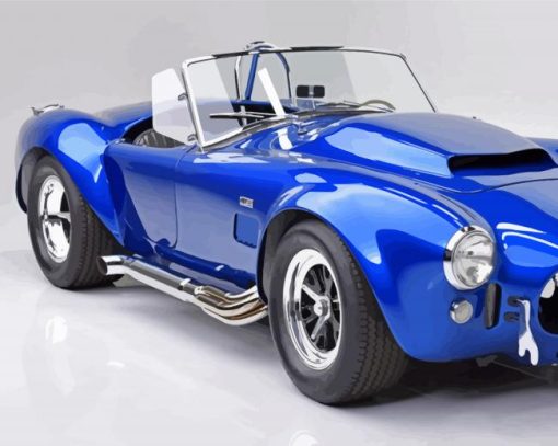 Blue Cobra Car Diamond Paintings