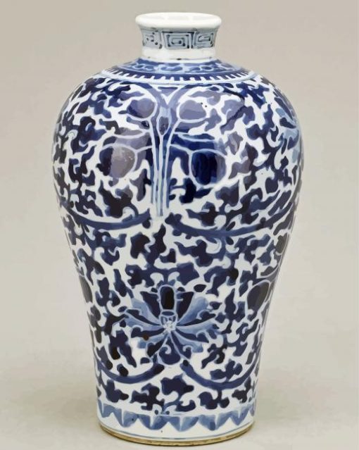 Blue Pottery Illustration Diamond Paintings