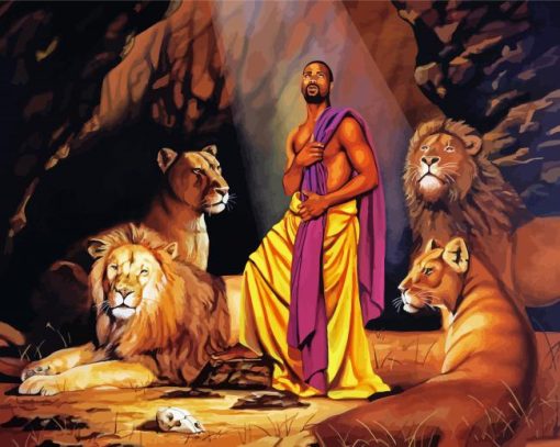 Cool Daniel In The Lions Den Diamond Paintings