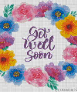 Floral Get Well Soon Diamond Paintings