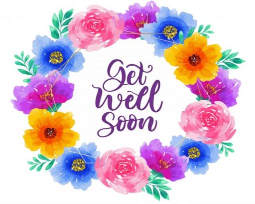 Floral Get Well Soon Diamond Paintings