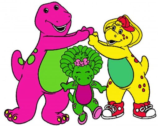 Happy Barney And Friends Diamond Paintings