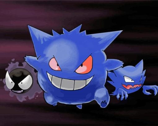 Haunter Pokemon Diamond Paintings