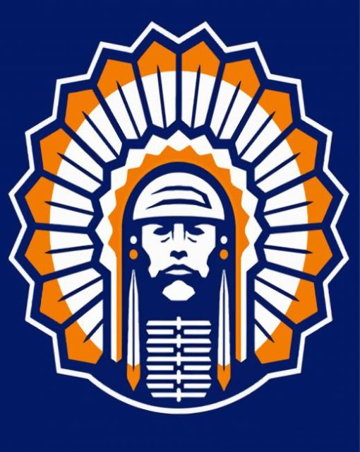 Illiniwek Logo Diamond Paintings