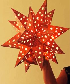 Orange Star Lanterns Diamond Paintings