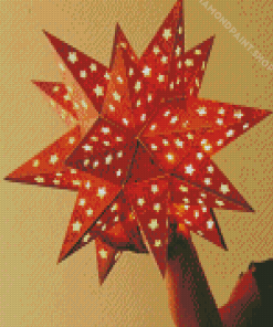 Orange Star Lanterns Diamond Paintings