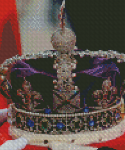 Purple Queen Crown Diamond Paintings