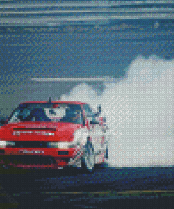 Smoke Stock Car Drifting Diamond Paintings