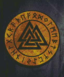 Valknut Vikings Symbol Diamond Paintings