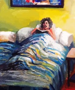 Woman Reading In Bed Diamond Paintings