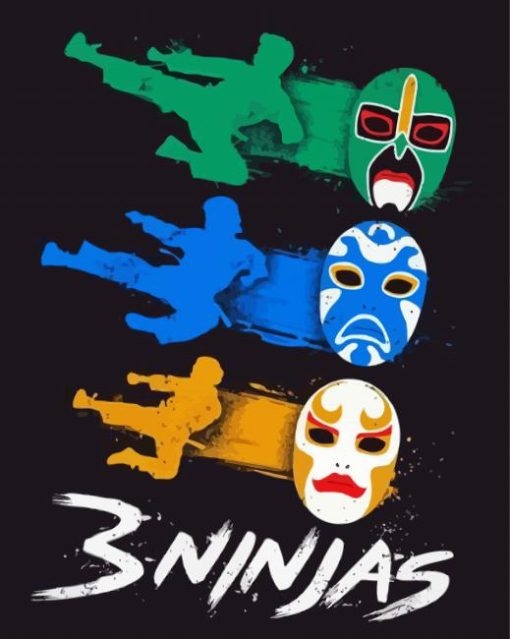 3 Ninjas Art Diamond Paintings