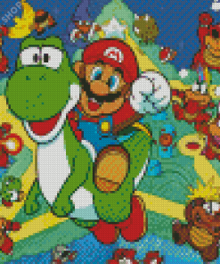 Adventure Of Super Mario Bros 3 Game Diamond Paintings