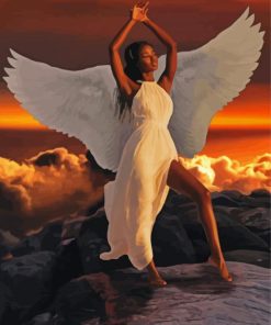 Aesthetic African Angel Diamond Paintings