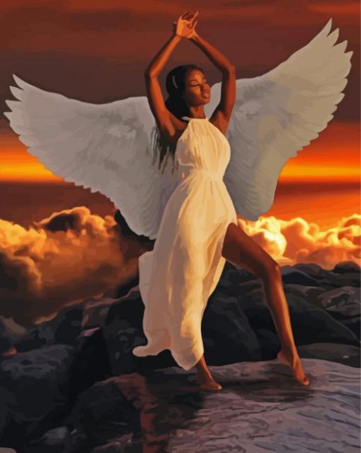 Aesthetic African Angel Diamond Paintings