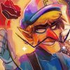 Aesthetic Waluigi Diamond Paintings