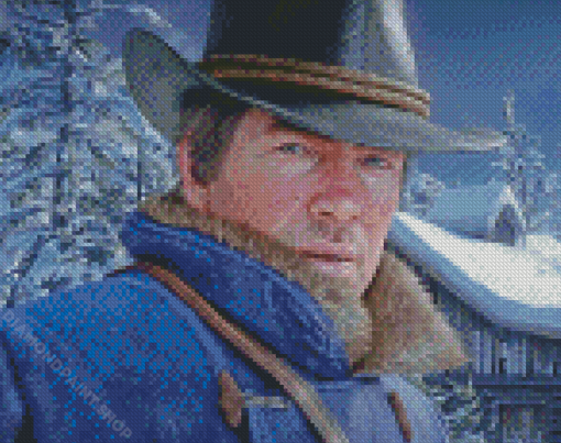 Arthur Morgan Game Character Diamond Paintings