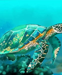 Blue Turtle Diamond Paintings