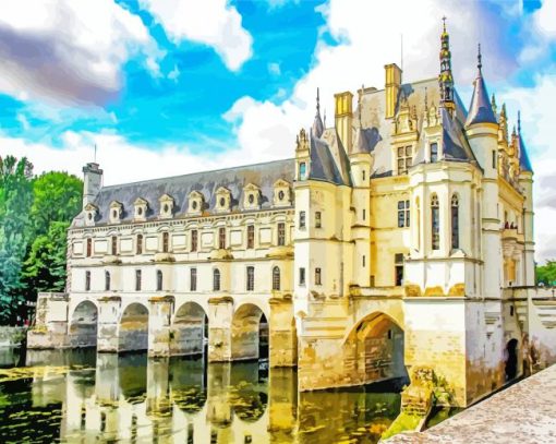 Chenonceau Castle France Diamond Paintings