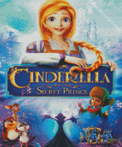 Cinderella And The Secret Prince Poster Diamond Paintings