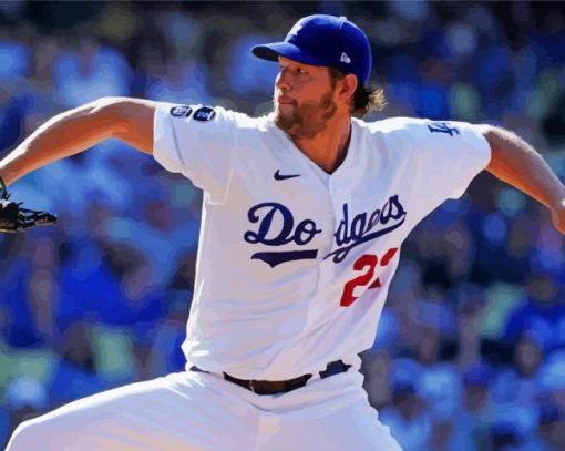 Clayton Kershaw Pitcher Diamond Paintings