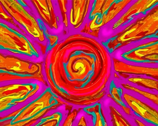 Colorful Abstract Sun Art Diamond Paintings