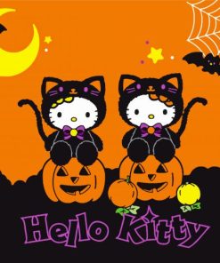 Cute Hello Kitty Halloween Diamond Paintings