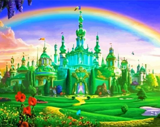 Emerald City Castle Diamond Paintings