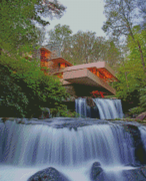 Frank Lloyd Wright Fallingwaters Diamond Paintings