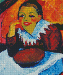 Girl At A Table By Max Pechstein Diamond Paintings