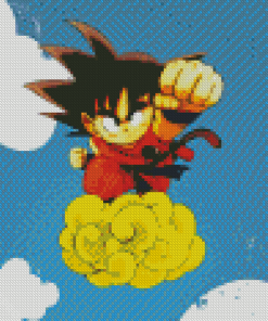 Goku And His Flying Nimbus Diamond Paintings