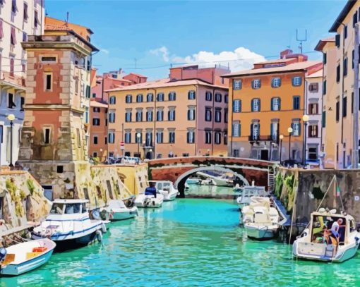 Italy Livorno City Diamond Paintings