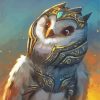 Knight Owl Warrior Diamond Paintings