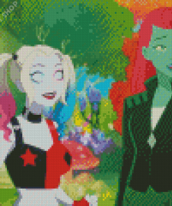 Marvel Harley Quinn And Poison Ivy Diamond Paintings