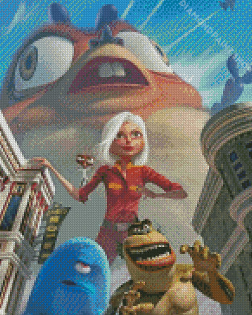 Monsters Vs Aliens Animated Movie Diamond Paintings