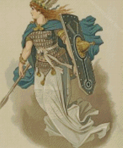 Norse Mythology Traditional Valkyrie By Carl Emil Doepler Diamond Paintings