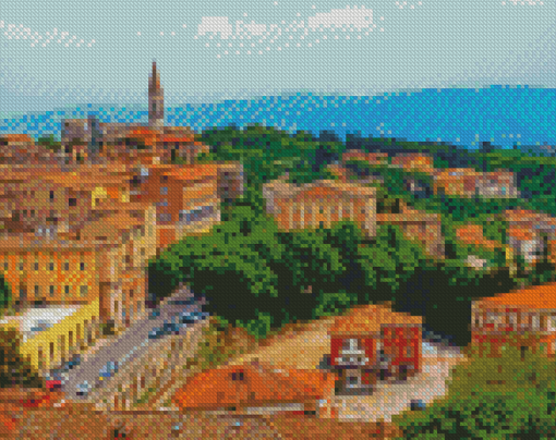 Perugia Italy City Diamond Paintings